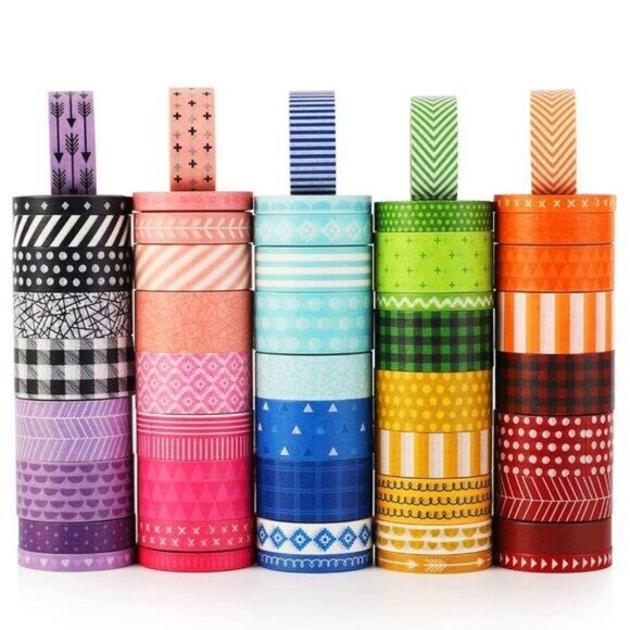 Other - 50 Rolls Washi Tape Set, Decorative